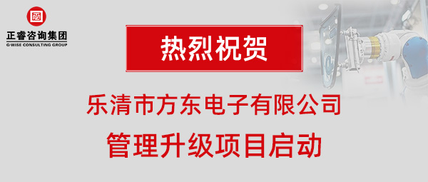 樂清市方東電子有限公司管理升級項(xiàng)目啟動